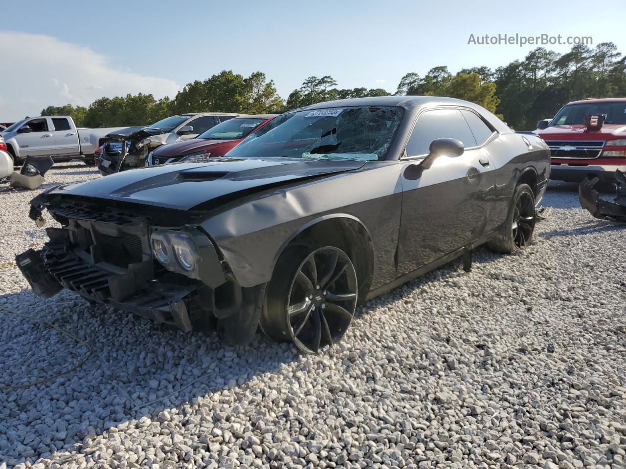 2018 Dodge Challenger Sxt Угольный vin: 2C3CDZAG9JH111309