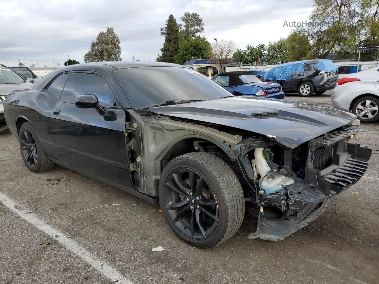 2018 Dodge Challenger Sxt Black vin: 2C3CDZAG9JH204864