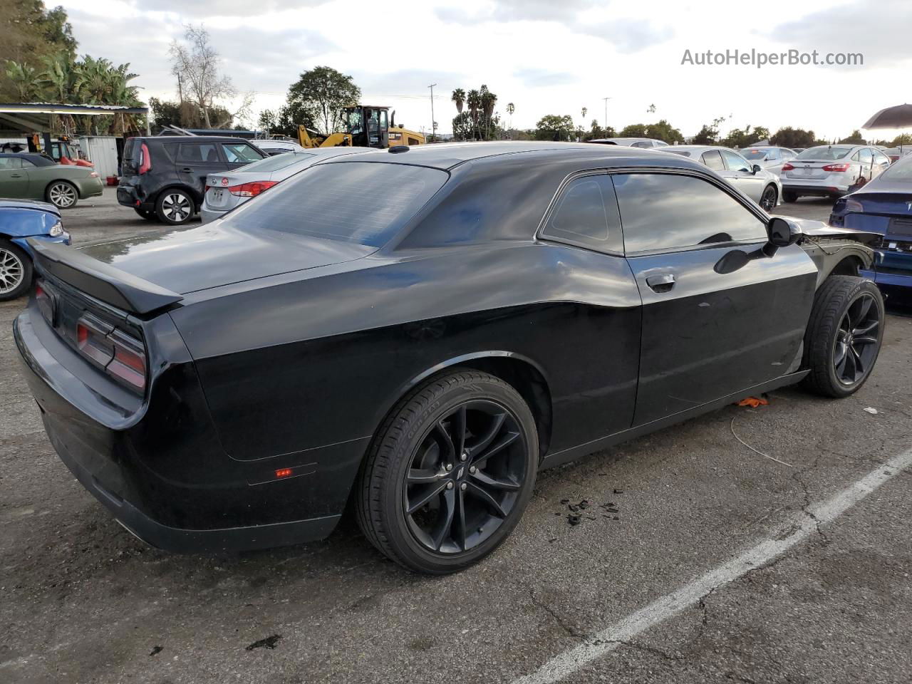 2018 Dodge Challenger Sxt Черный vin: 2C3CDZAG9JH204864