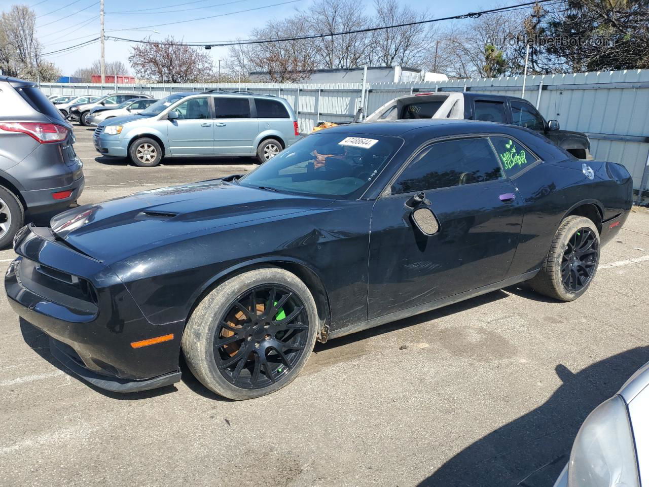 2018 Dodge Challenger Sxt Black vin: 2C3CDZAG9JH251960