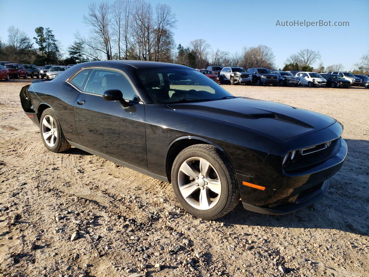 2018 Dodge Challenger Sxt Черный vin: 2C3CDZAG9JH294937