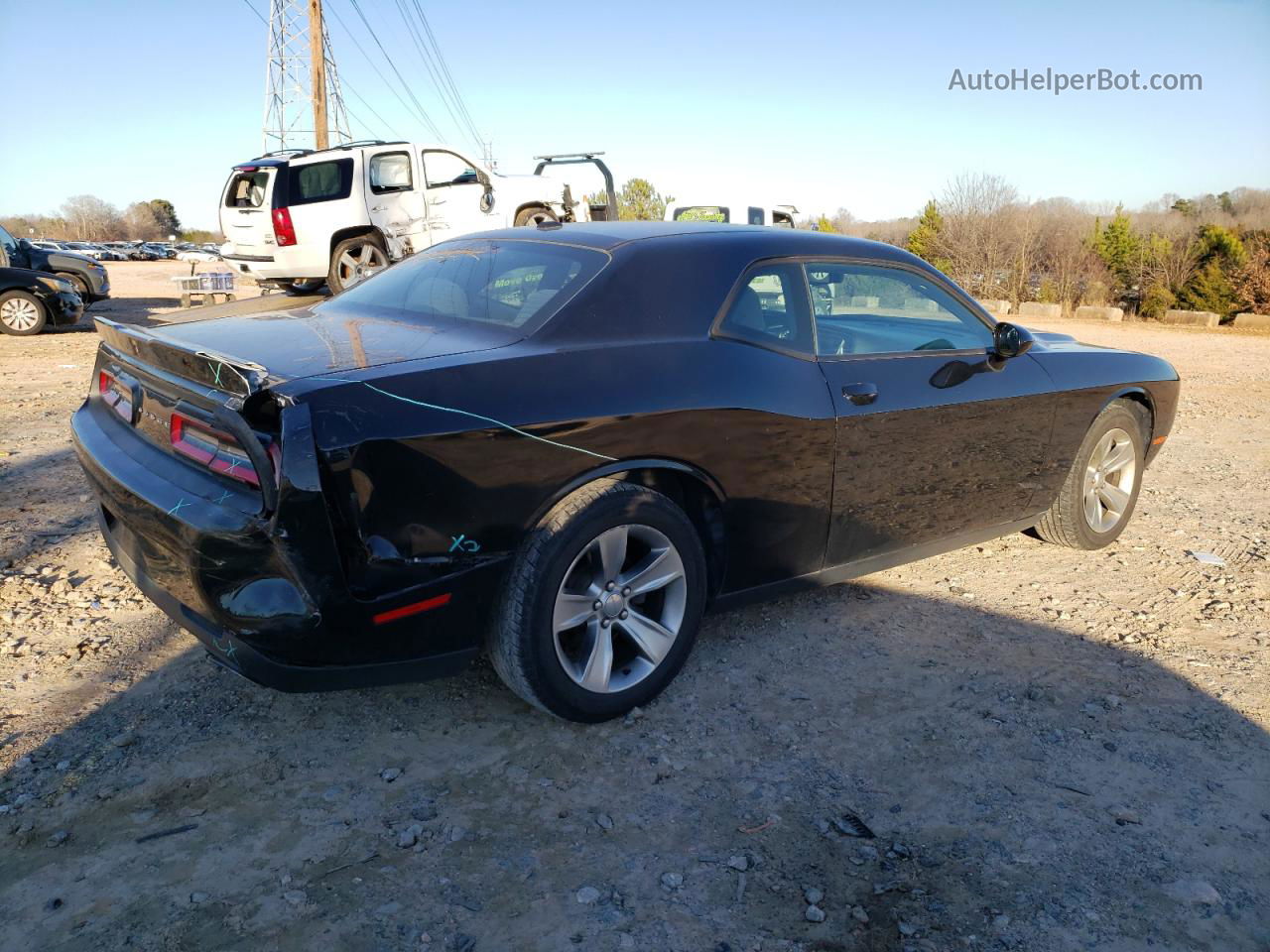 2018 Dodge Challenger Sxt Черный vin: 2C3CDZAG9JH294937