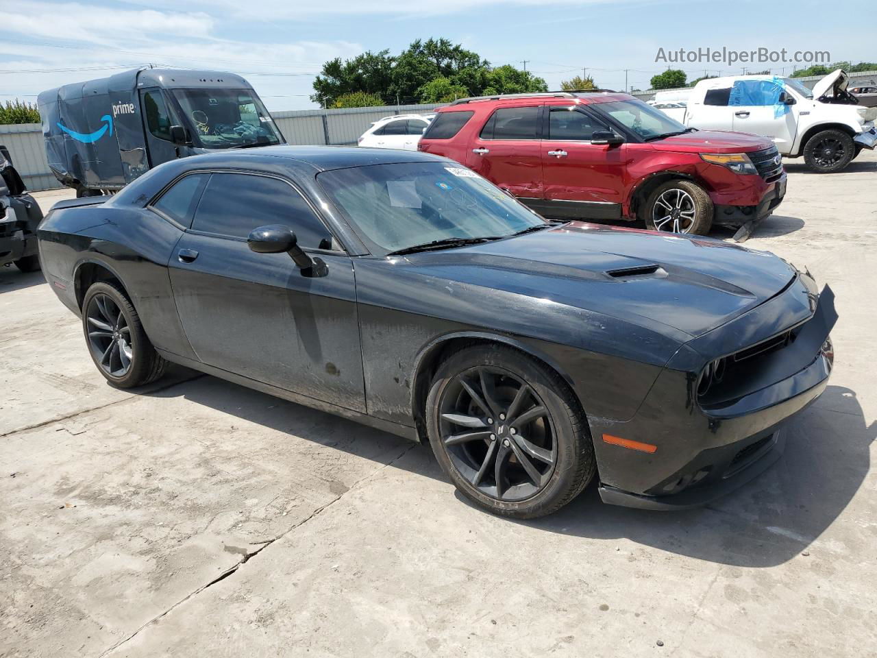 2018 Dodge Challenger Sxt Black vin: 2C3CDZAG9JH310702