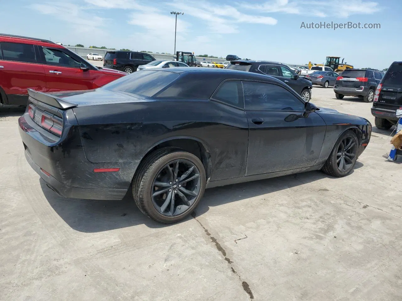 2018 Dodge Challenger Sxt Black vin: 2C3CDZAG9JH310702