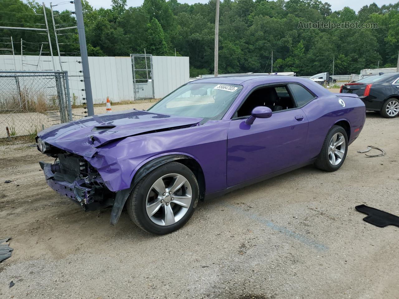 2018 Dodge Challenger Sxt Фиолетовый vin: 2C3CDZAG9JH311350