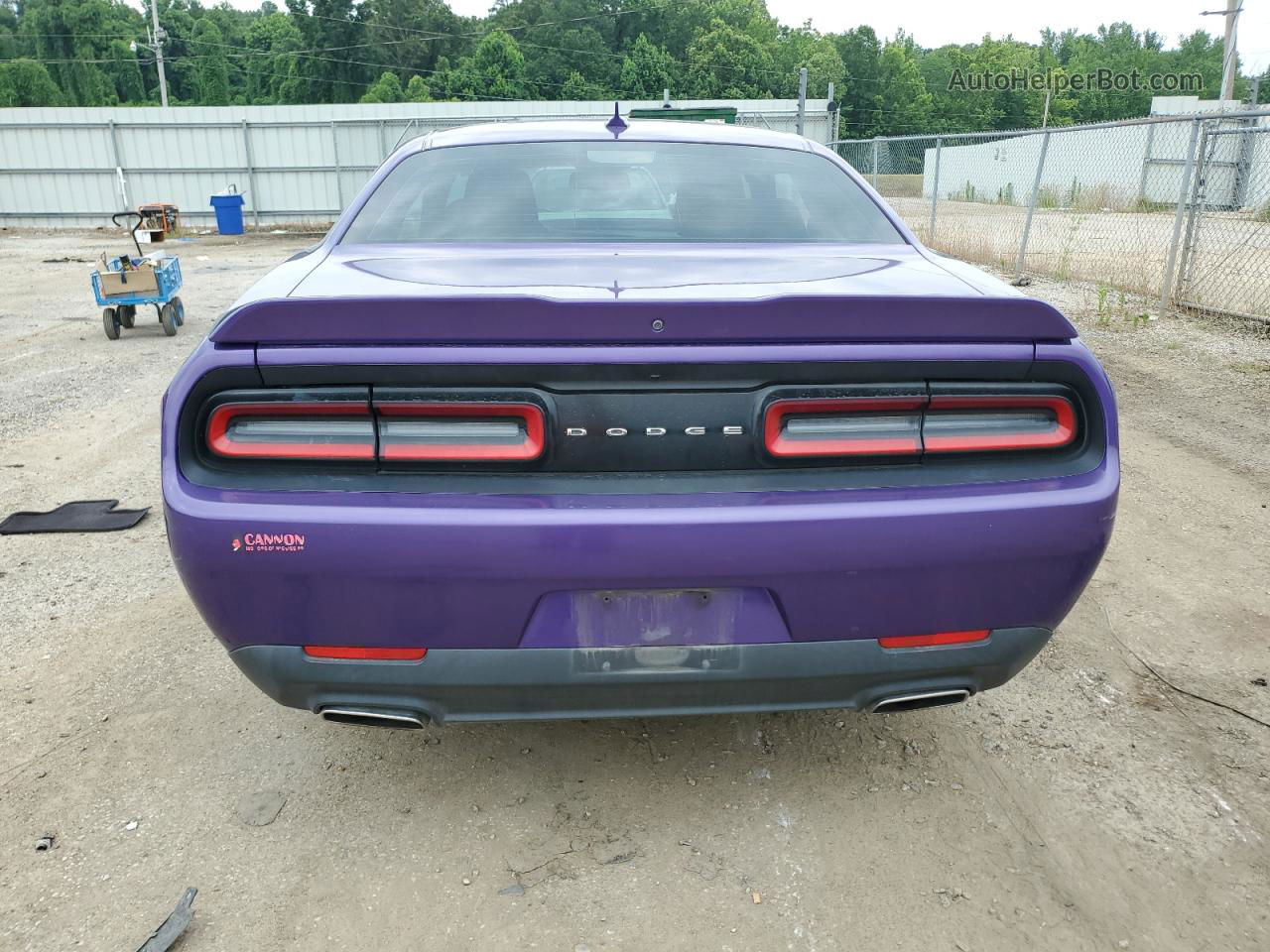 2018 Dodge Challenger Sxt Purple vin: 2C3CDZAG9JH311350