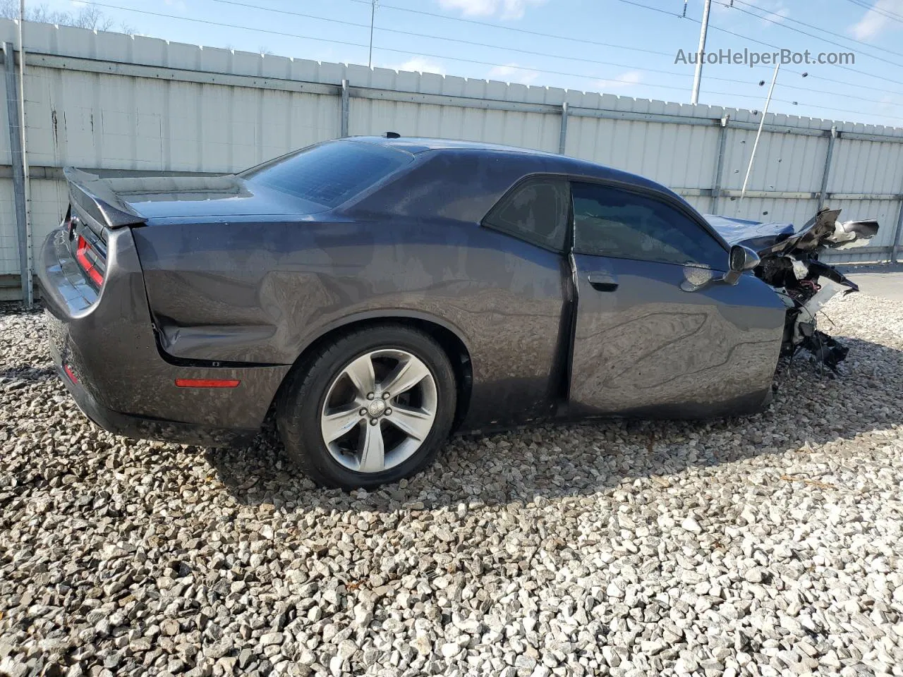 2018 Dodge Challenger Sxt Gray vin: 2C3CDZAG9JH325362