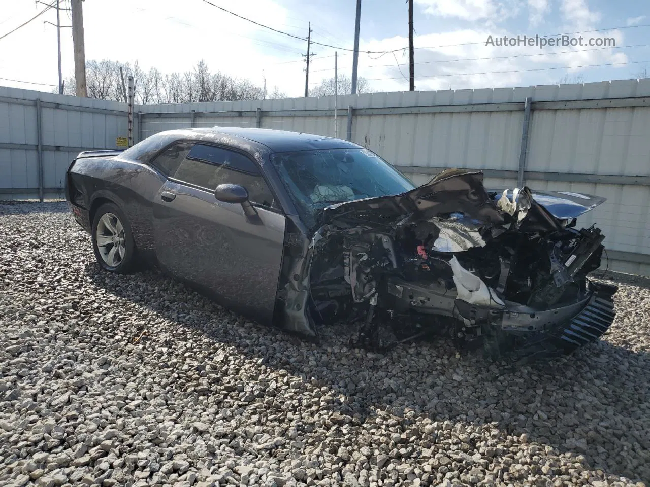 2018 Dodge Challenger Sxt Gray vin: 2C3CDZAG9JH325362