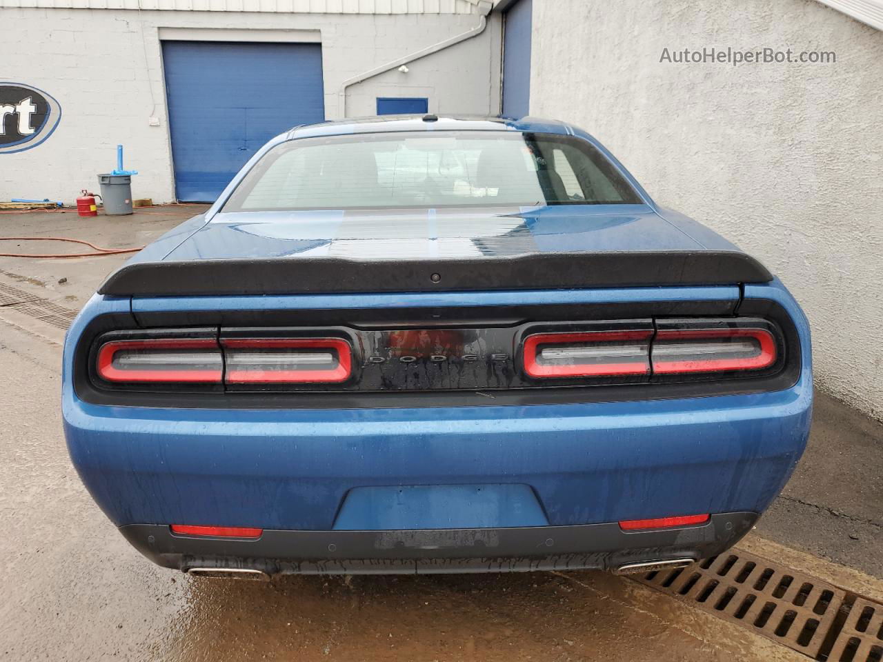 2022 Dodge Challenger Sxt Синий vin: 2C3CDZAG9NH238471