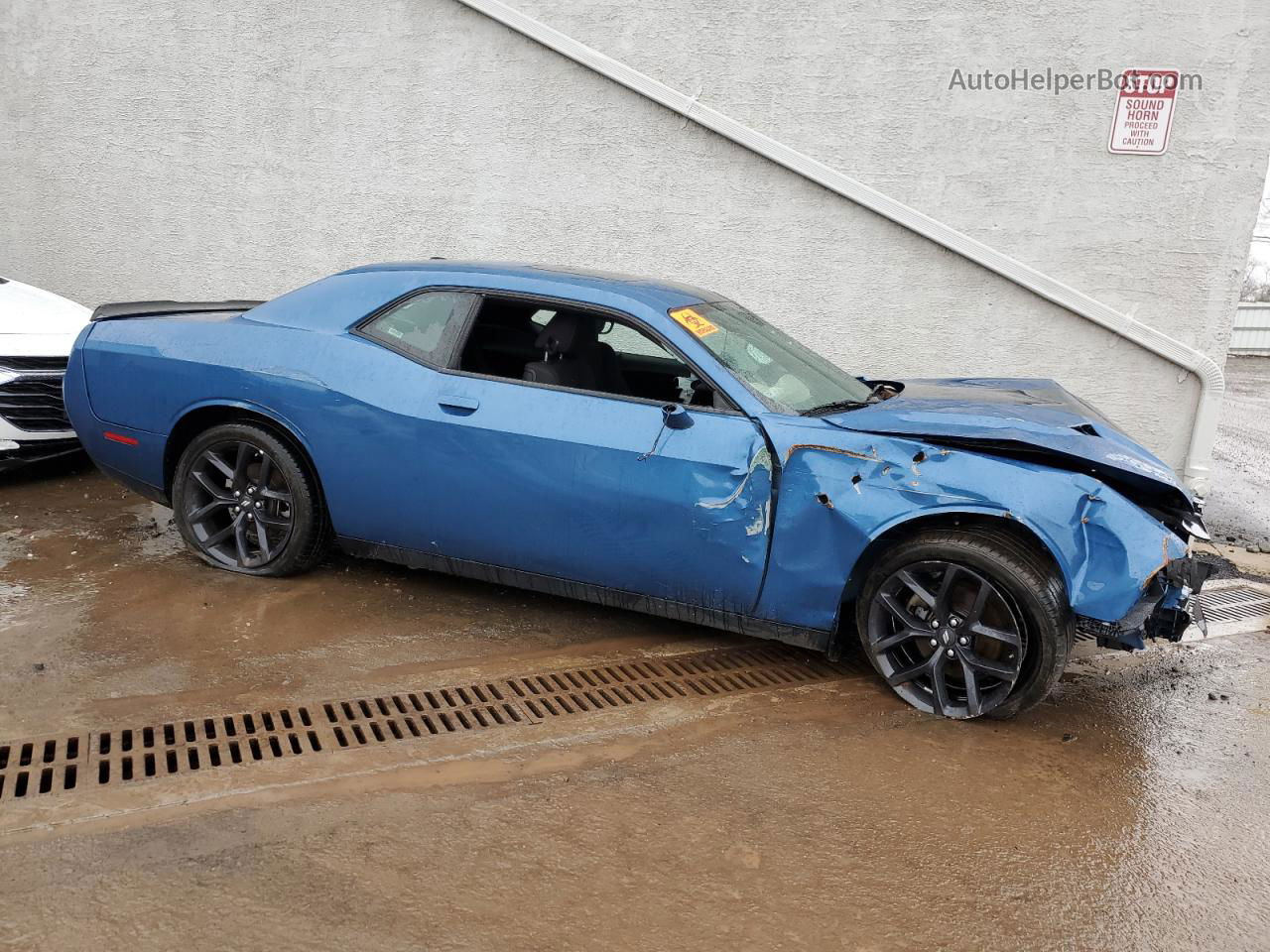 2022 Dodge Challenger Sxt Синий vin: 2C3CDZAG9NH238471