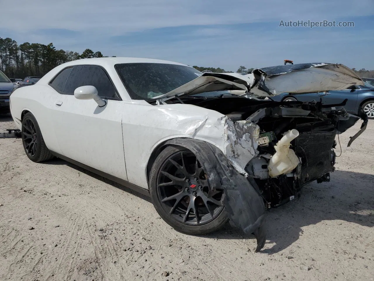 2015 Dodge Challenger Sxt White vin: 2C3CDZAGXFH704295