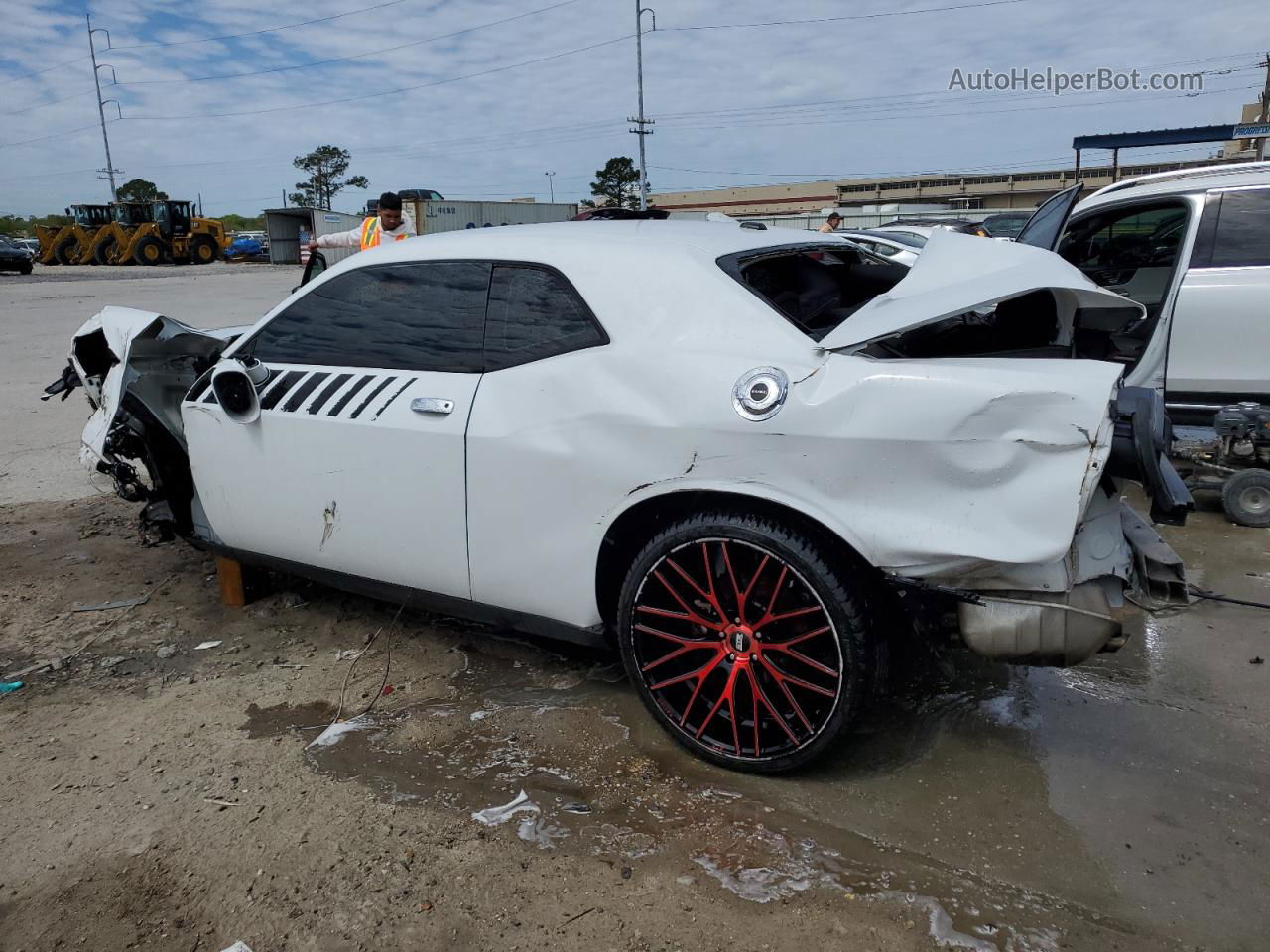 2015 Dodge Challenger Sxt Белый vin: 2C3CDZAGXFH709335