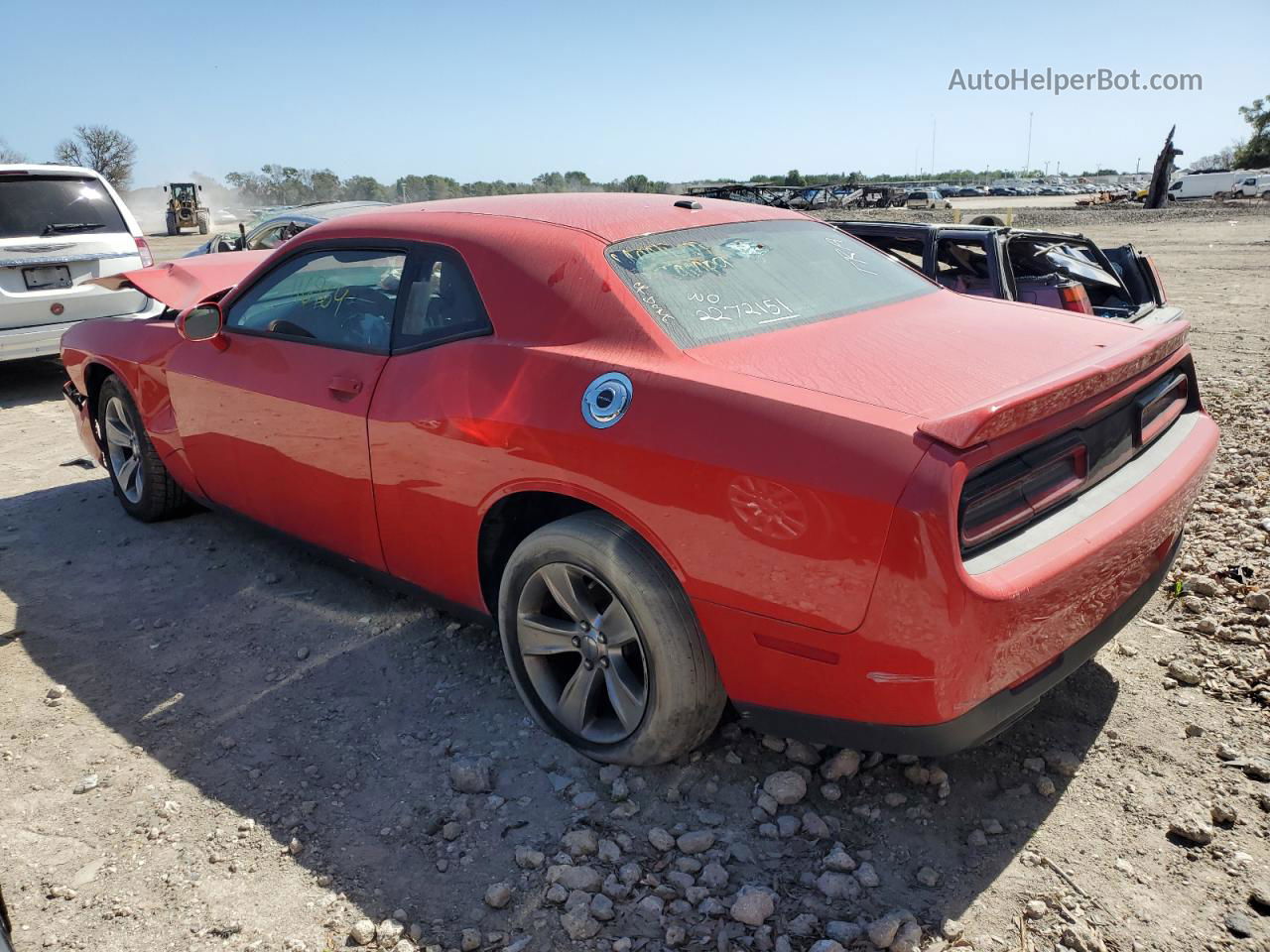 2015 Dodge Challenger Sxt Красный vin: 2C3CDZAGXFH732842