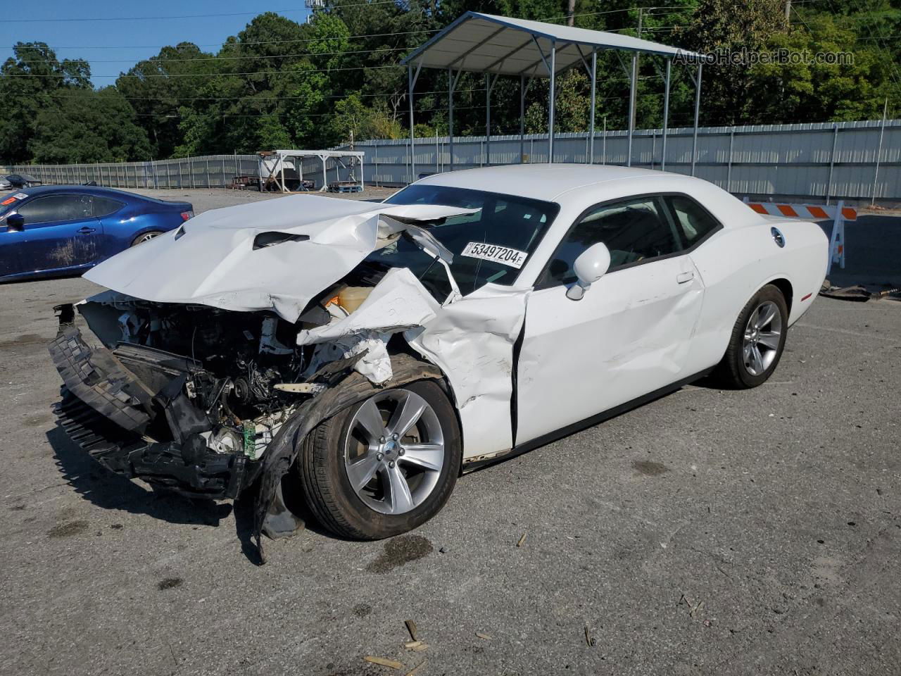 2015 Dodge Challenger Sxt Белый vin: 2C3CDZAGXFH839633