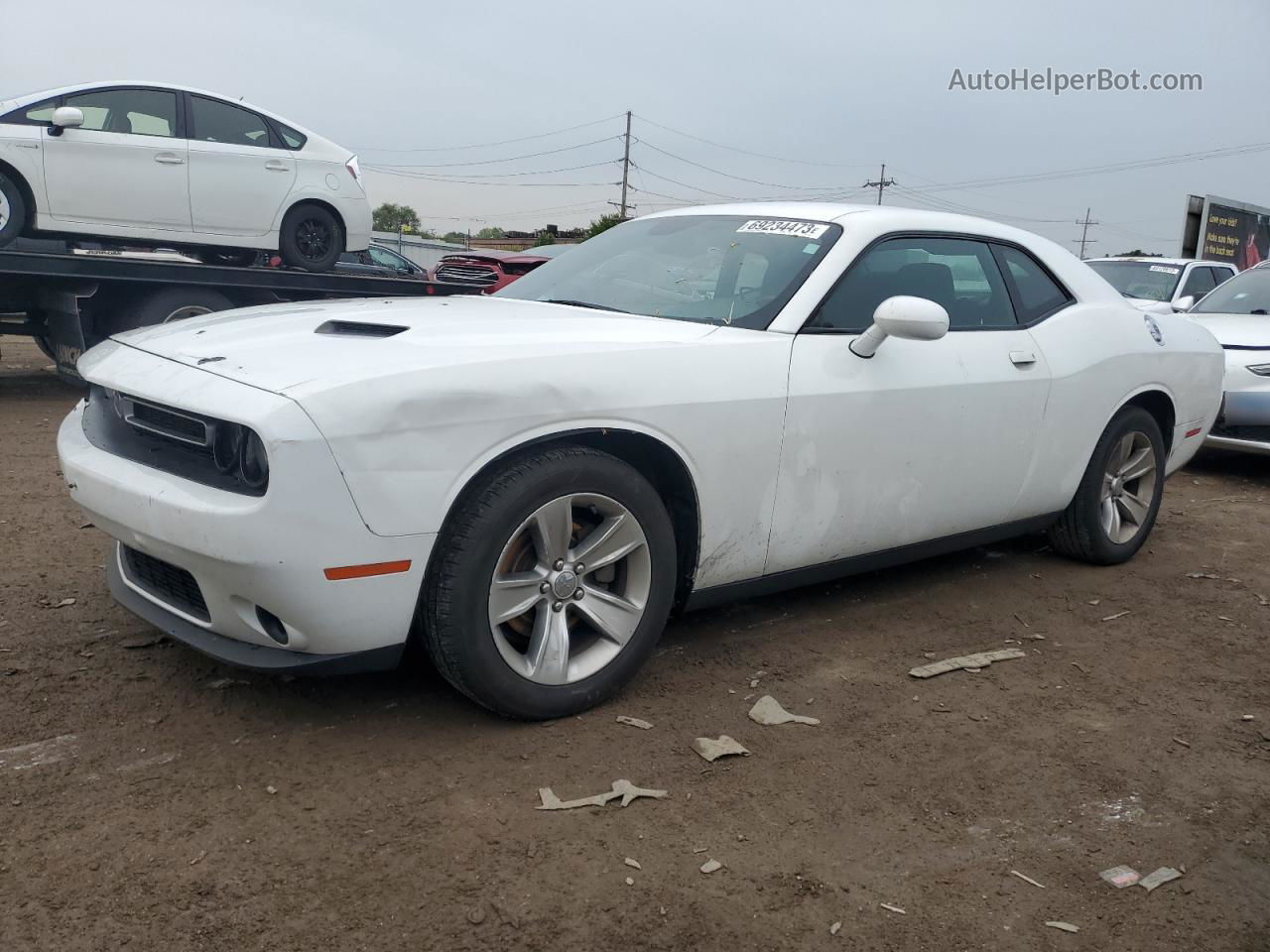 2015 Dodge Challenger Sxt Белый vin: 2C3CDZAGXFH843052