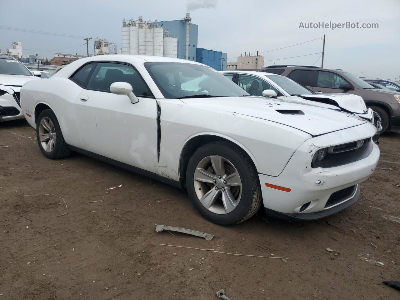 2015 Dodge Challenger Sxt White vin: 2C3CDZAGXFH843052