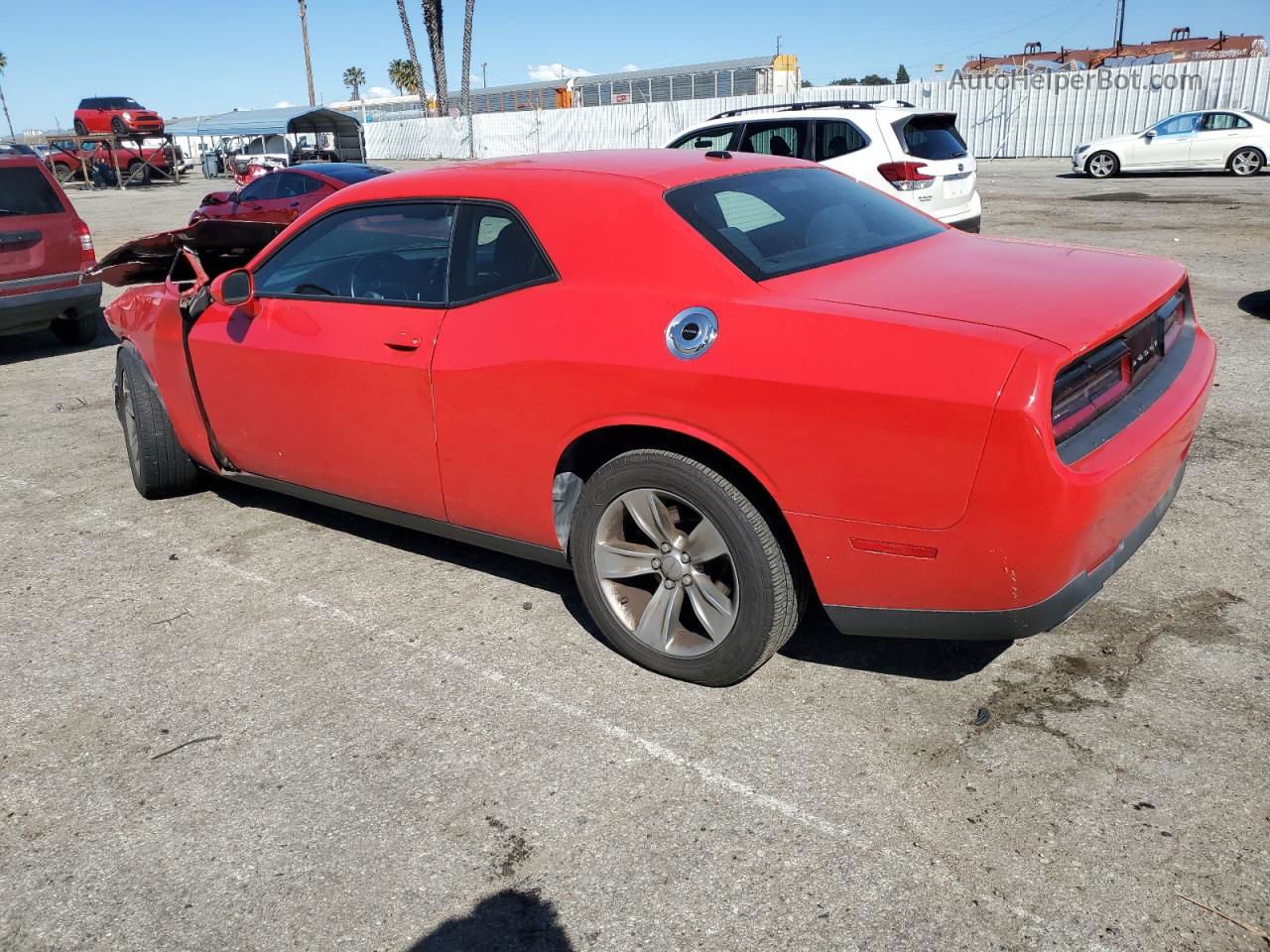 2015 Dodge Challenger Sxt Red vin: 2C3CDZAGXFH878111