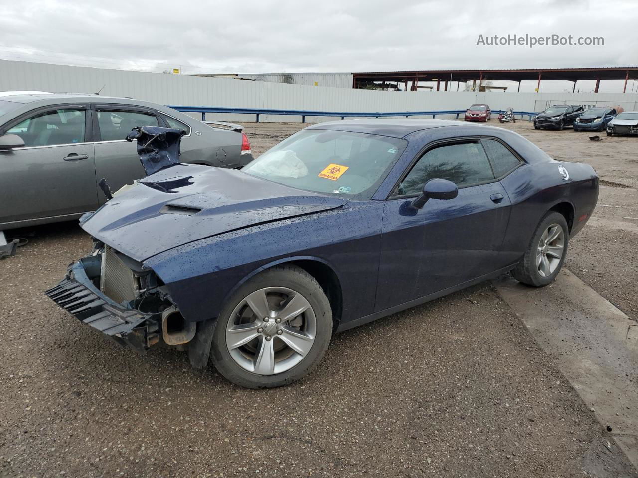 2016 Dodge Challenger Sxt Blue vin: 2C3CDZAGXGH129312