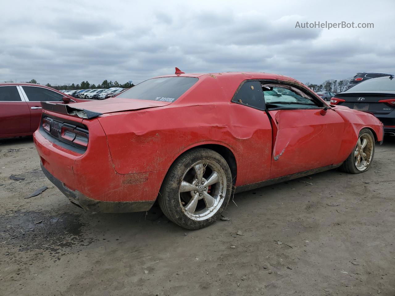 2016 Dodge Challenger Sxt Red vin: 2C3CDZAGXGH137779