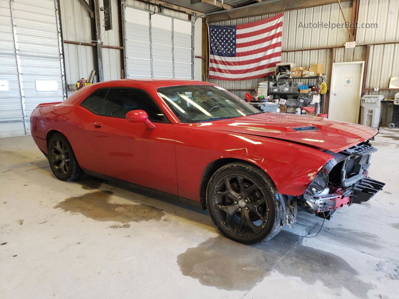 2016 Dodge Challenger Sxt Red vin: 2C3CDZAGXGH249742