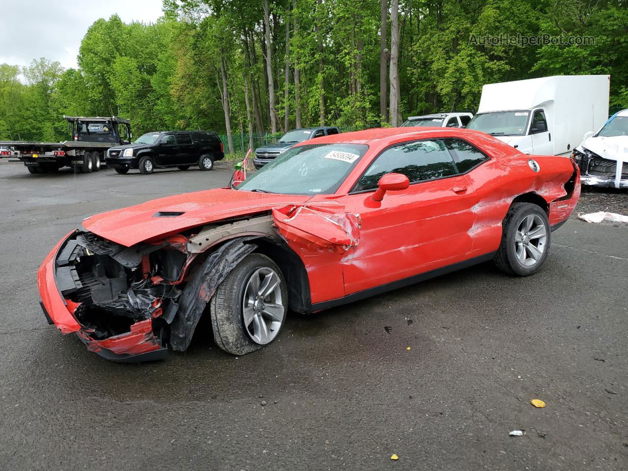 2016 Dodge Challenger Sxt Red vin: 2C3CDZAGXGH250129