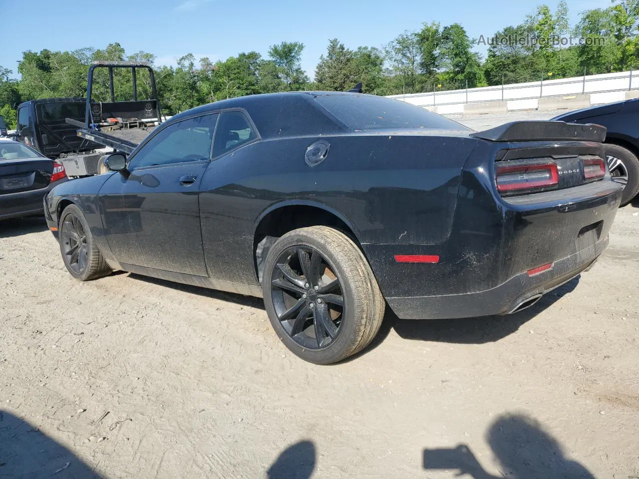 2016 Dodge Challenger Sxt Black vin: 2C3CDZAGXGH284605