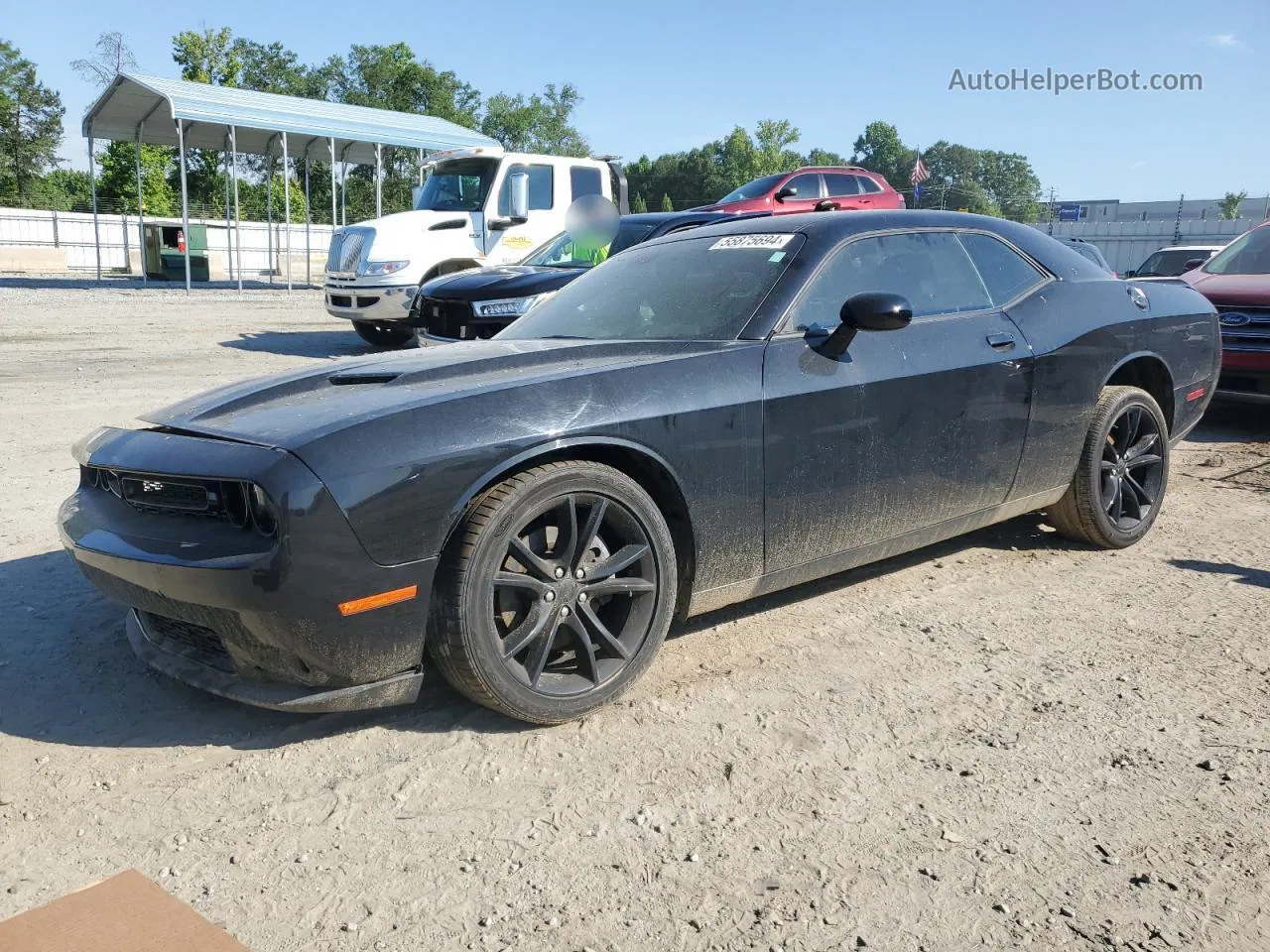 2016 Dodge Challenger Sxt Black vin: 2C3CDZAGXGH284605