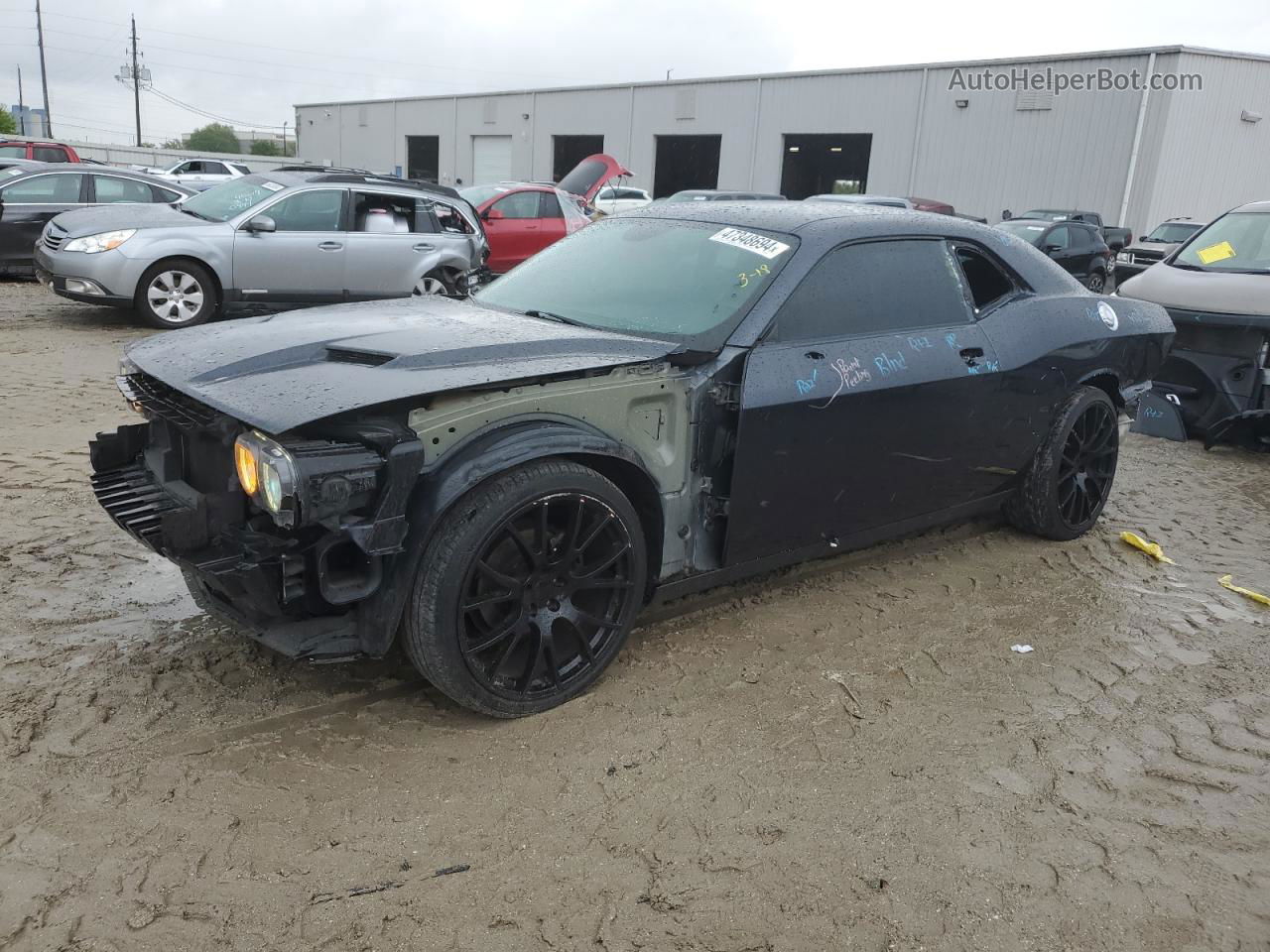 2016 Dodge Challenger Sxt Black vin: 2C3CDZAGXGH309504