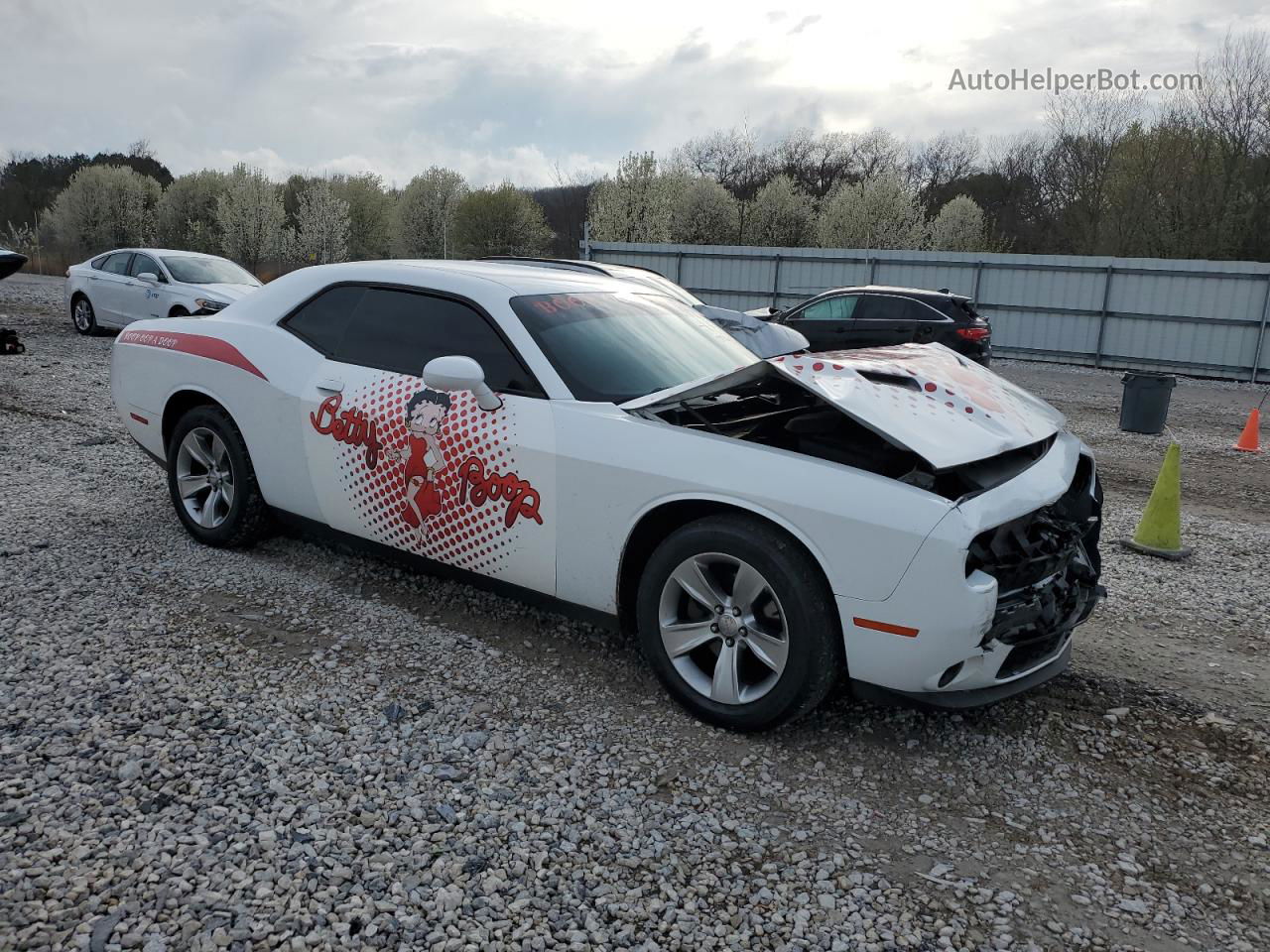 2016 Dodge Challenger Sxt White vin: 2C3CDZAGXGH338310