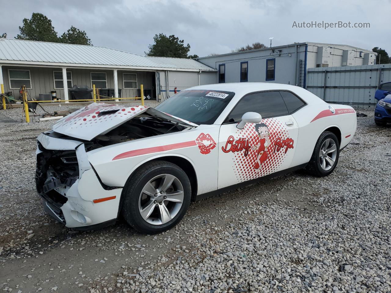 2016 Dodge Challenger Sxt White vin: 2C3CDZAGXGH338310