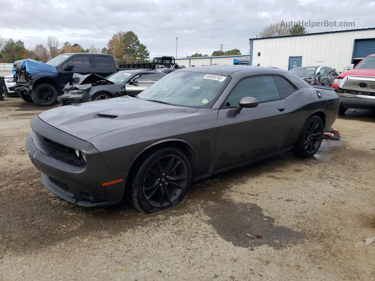 2017 Dodge Challenger Sxt Gray vin: 2C3CDZAGXHH532398