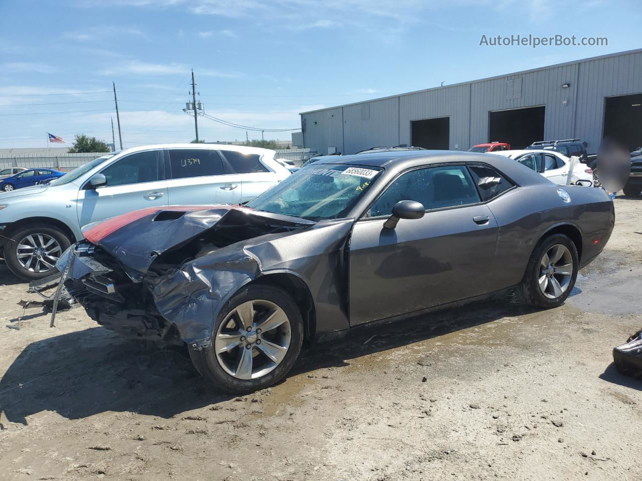 2017 Dodge Challenger Sxt Gray vin: 2C3CDZAGXHH568706