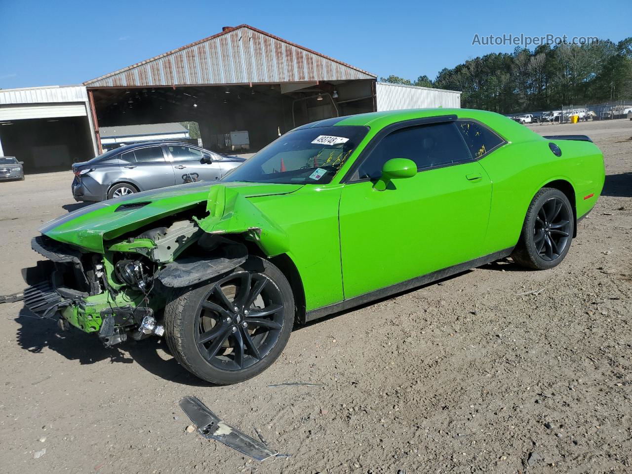 2017 Dodge Challenger Sxt Green vin: 2C3CDZAGXHH592133