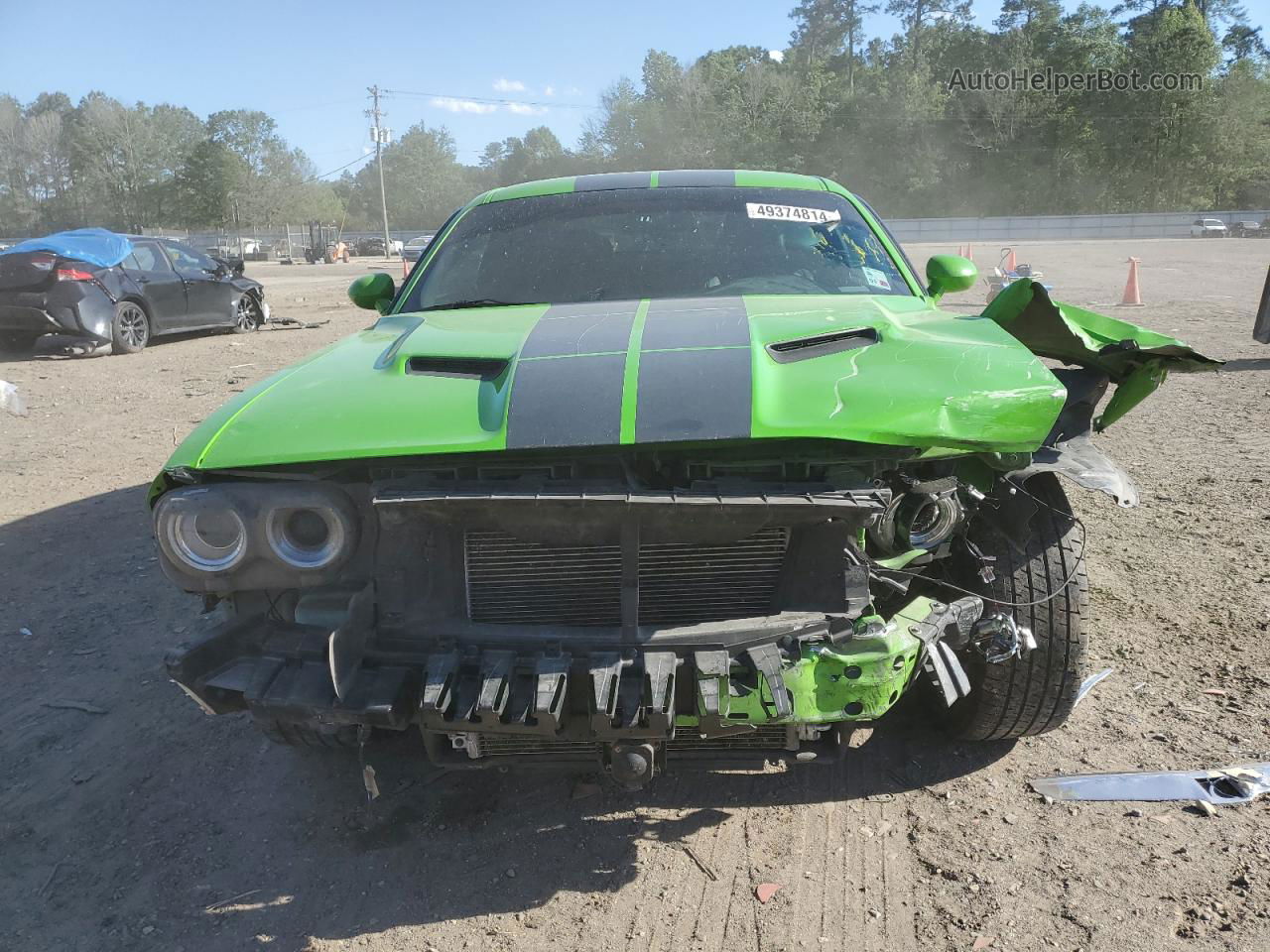 2017 Dodge Challenger Sxt Green vin: 2C3CDZAGXHH592133