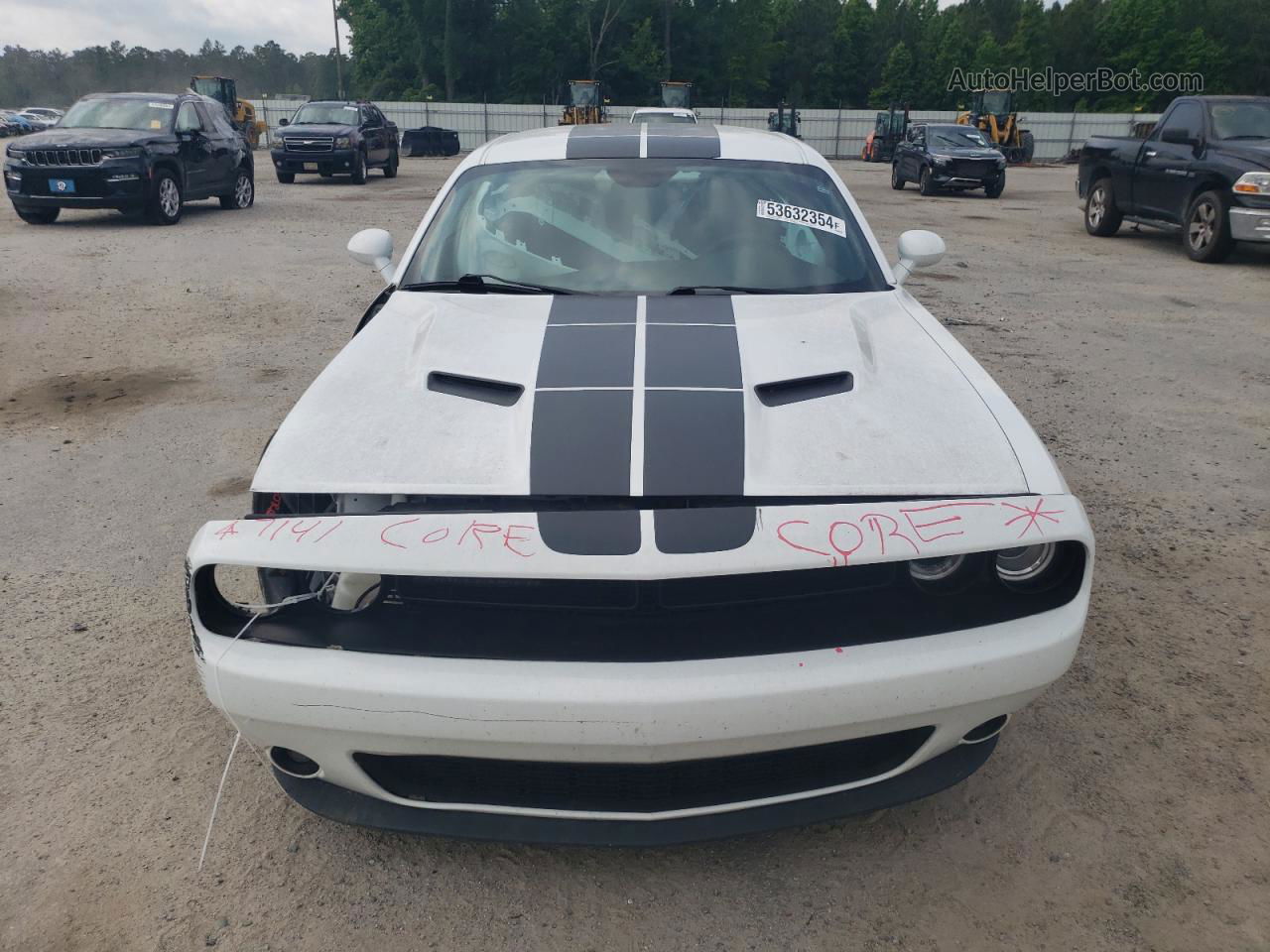 2017 Dodge Challenger Sxt White vin: 2C3CDZAGXHH601347