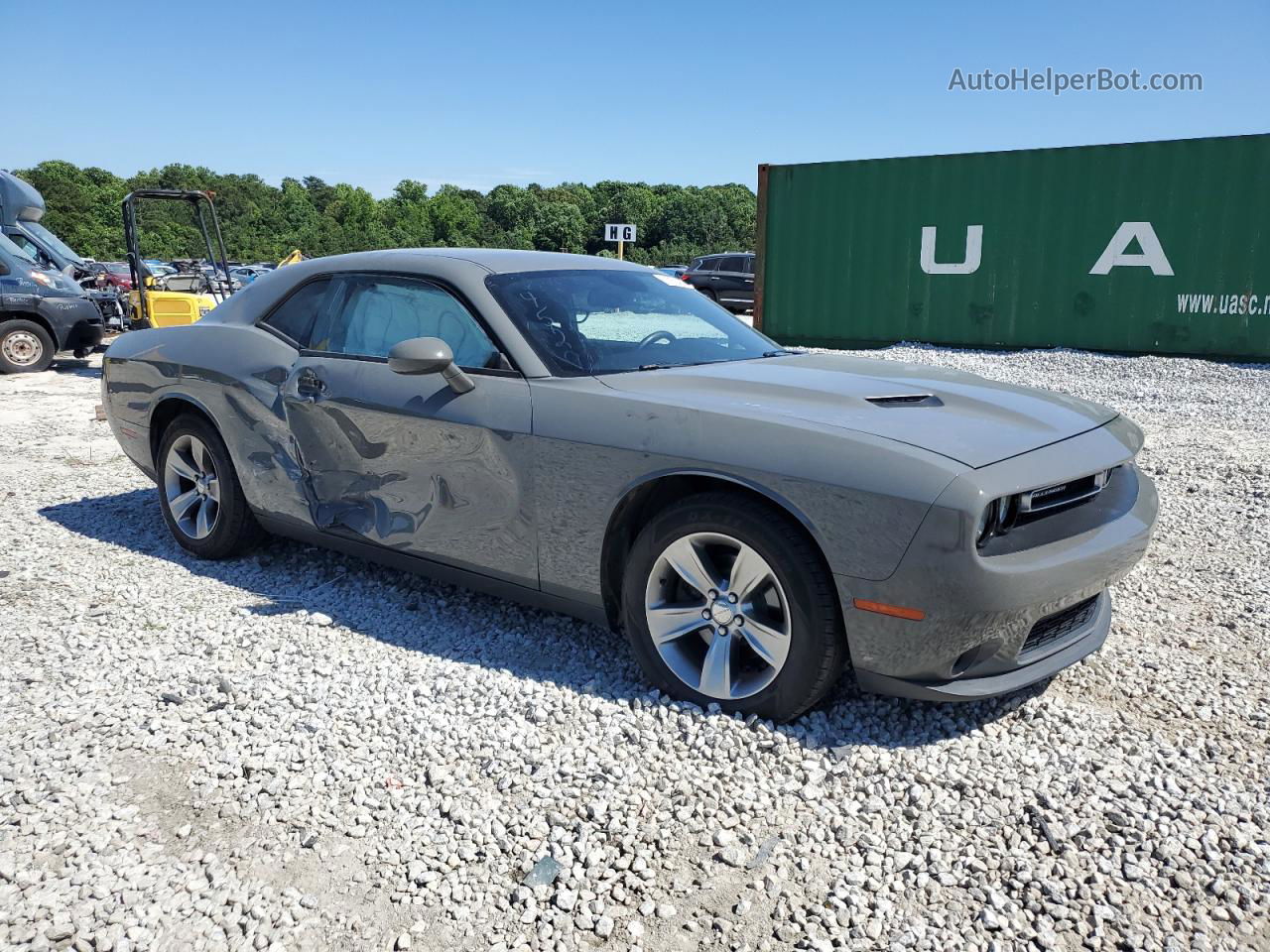 2017 Dodge Challenger Sxt Gray vin: 2C3CDZAGXHH624529