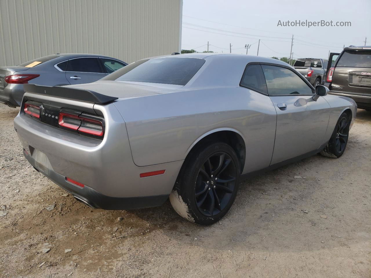 2018 Dodge Challenger Sxt Silver vin: 2C3CDZAGXJH204632