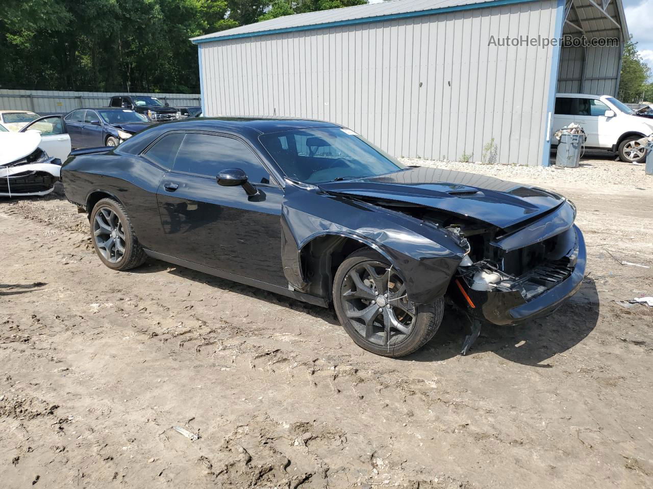 2018 Dodge Challenger Sxt Black vin: 2C3CDZAGXJH245309