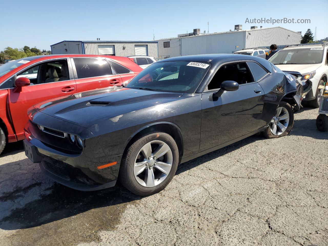 2018 Dodge Challenger Sxt Black vin: 2C3CDZAGXJH245715