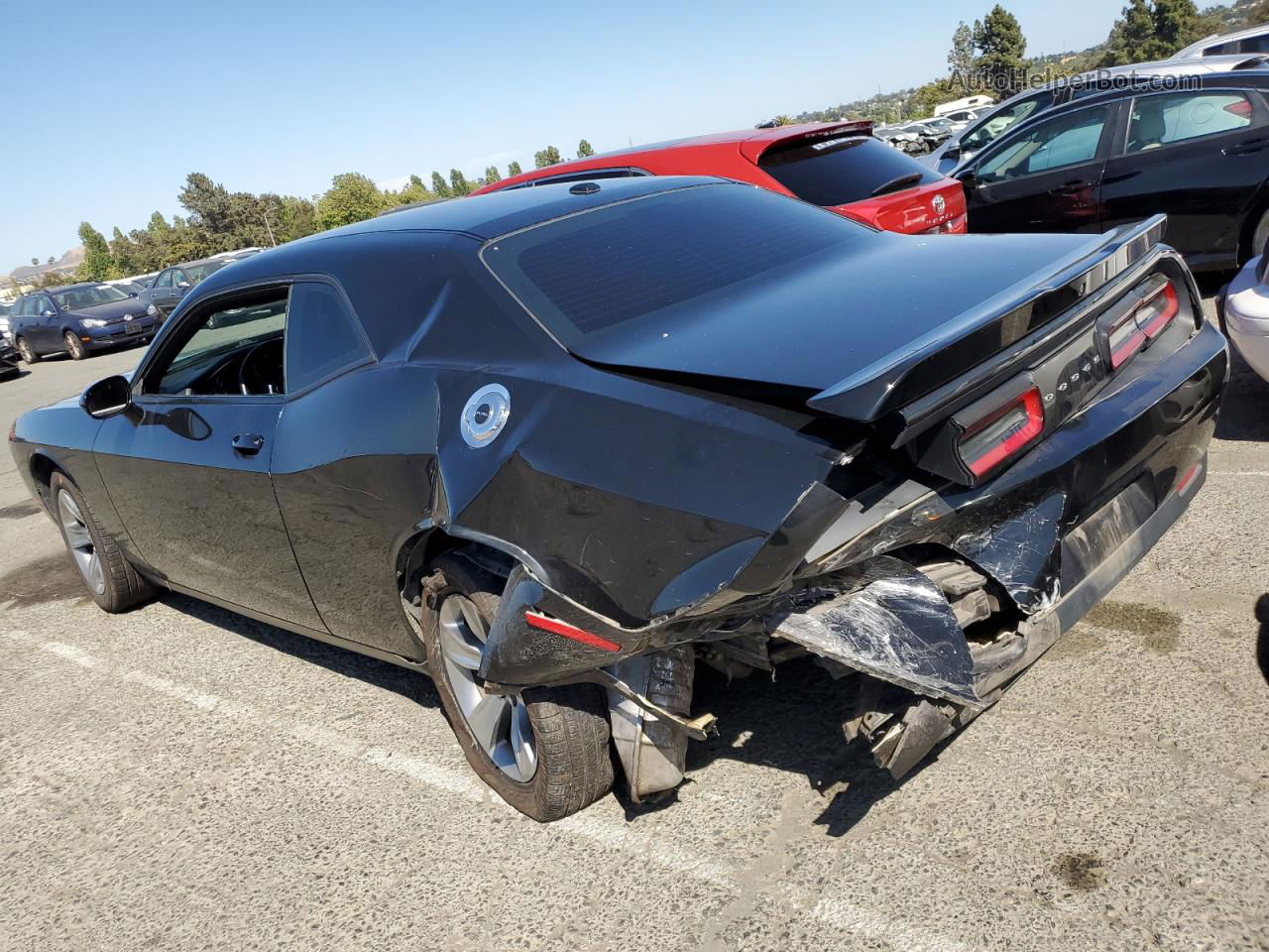 2018 Dodge Challenger Sxt Black vin: 2C3CDZAGXJH245715