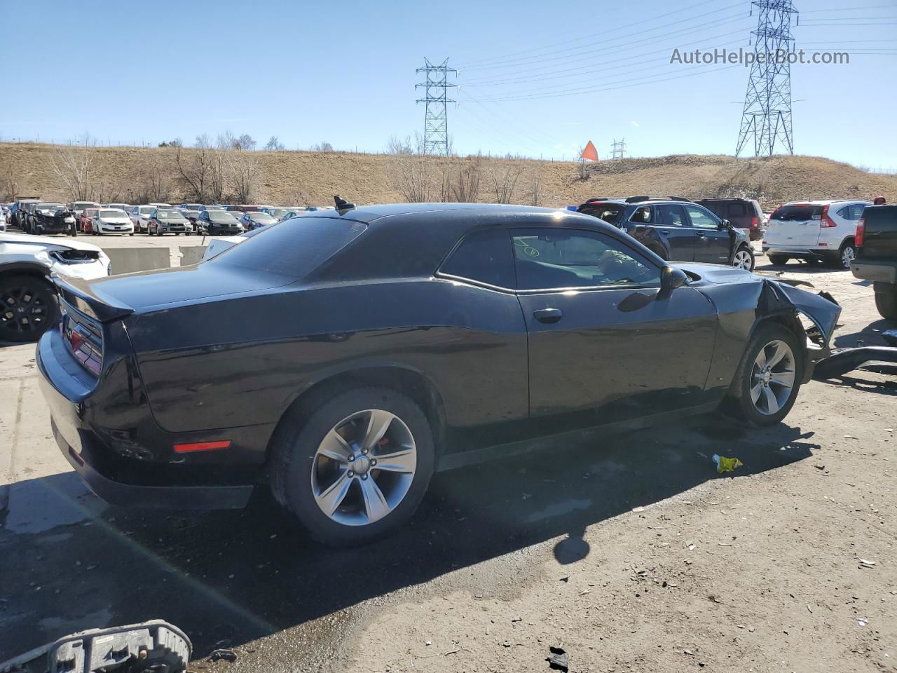 2018 Dodge Challenger Sxt Black vin: 2C3CDZAGXJH258898