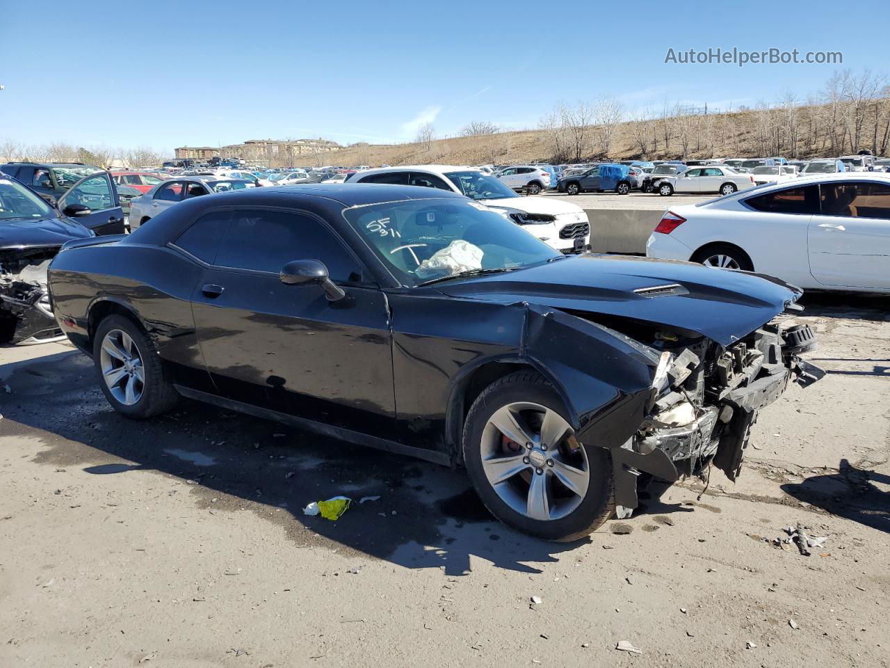 2018 Dodge Challenger Sxt Black vin: 2C3CDZAGXJH258898