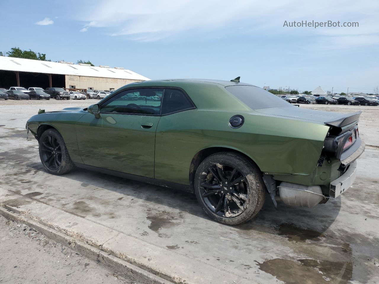 2018 Dodge Challenger Sxt Green vin: 2C3CDZAGXJH310367