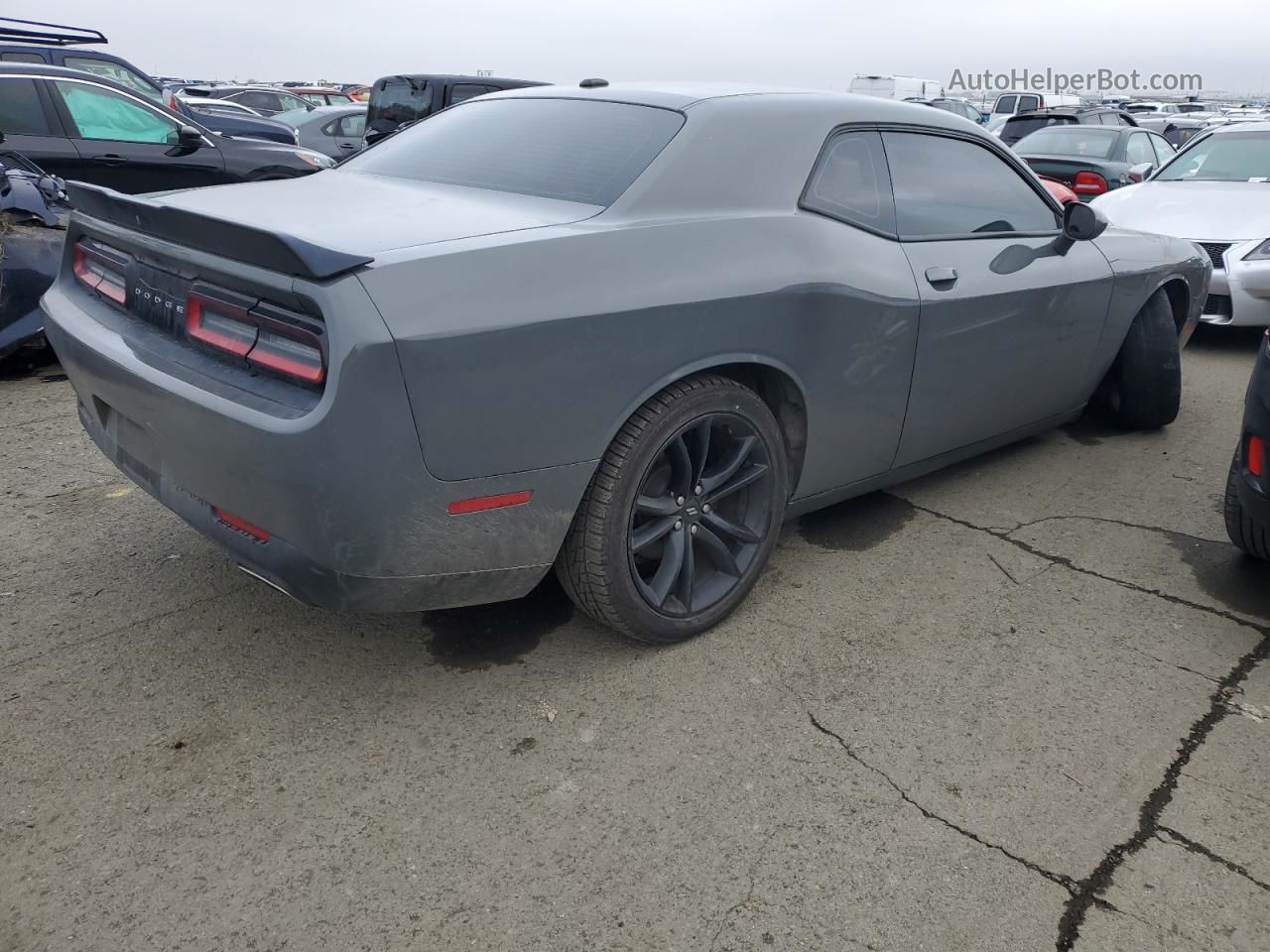 2018 Dodge Challenger Sxt Gray vin: 2C3CDZAGXJH333664