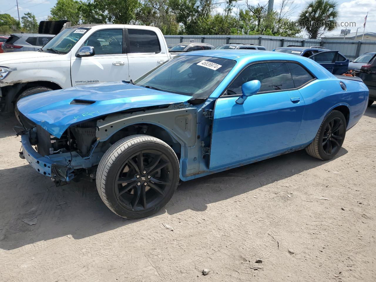 2018 Dodge Challenger Sxt Blue vin: 2C3CDZAGXJH333955