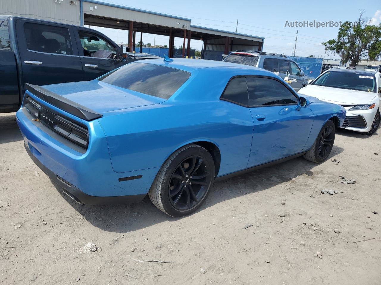 2018 Dodge Challenger Sxt Blue vin: 2C3CDZAGXJH333955