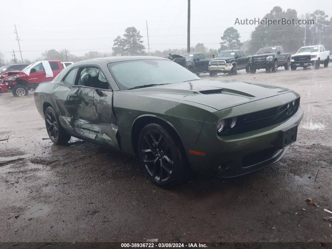 2022 Dodge Challenger Sxt Green vin: 2C3CDZAGXNH108618