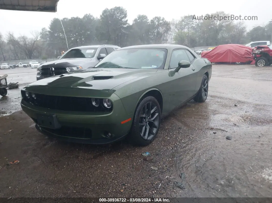 2022 Dodge Challenger Sxt Green vin: 2C3CDZAGXNH108618