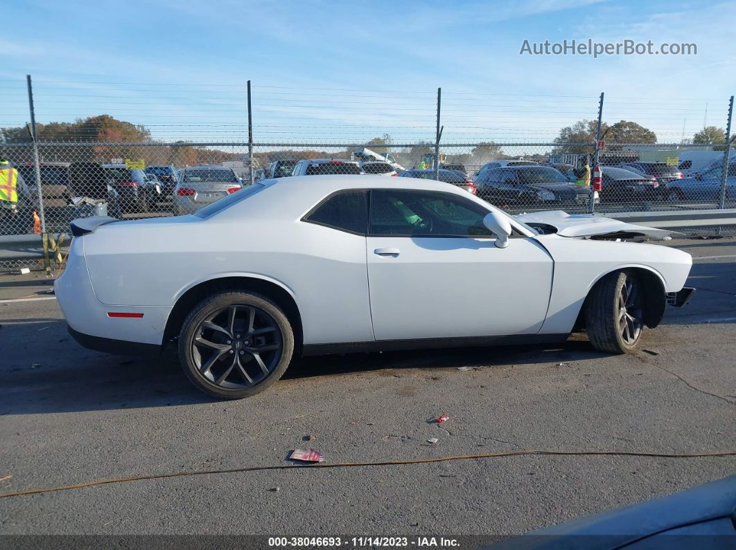 2022 Dodge Challenger Sxt White vin: 2C3CDZAGXNH128139