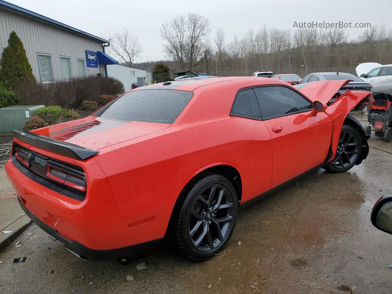 2022 Dodge Challenger Sxt Red vin: 2C3CDZAGXNH137245